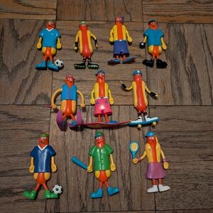 Nathan's Vintage Bendable Sports Figures, "Franksters"